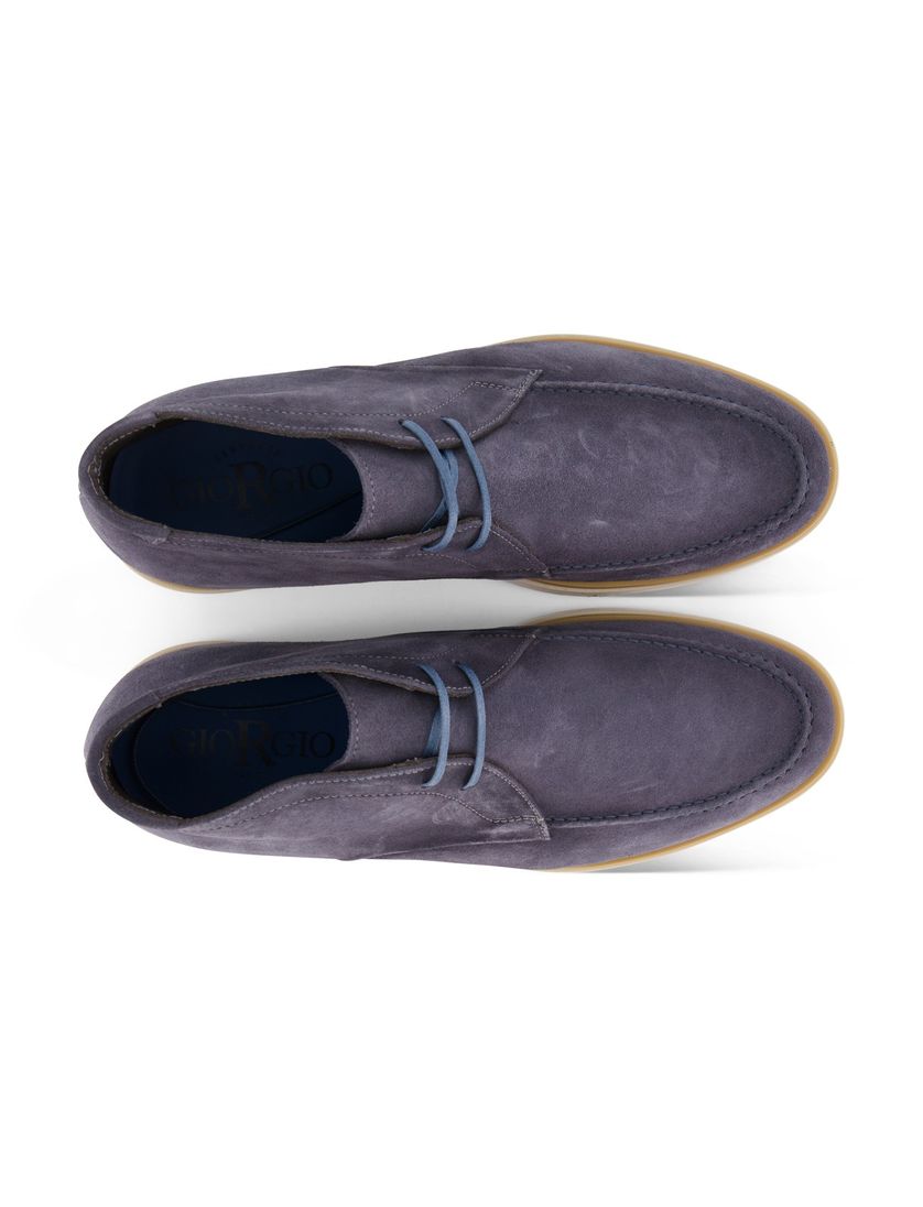 Giorgio schoenen blauw effen suede