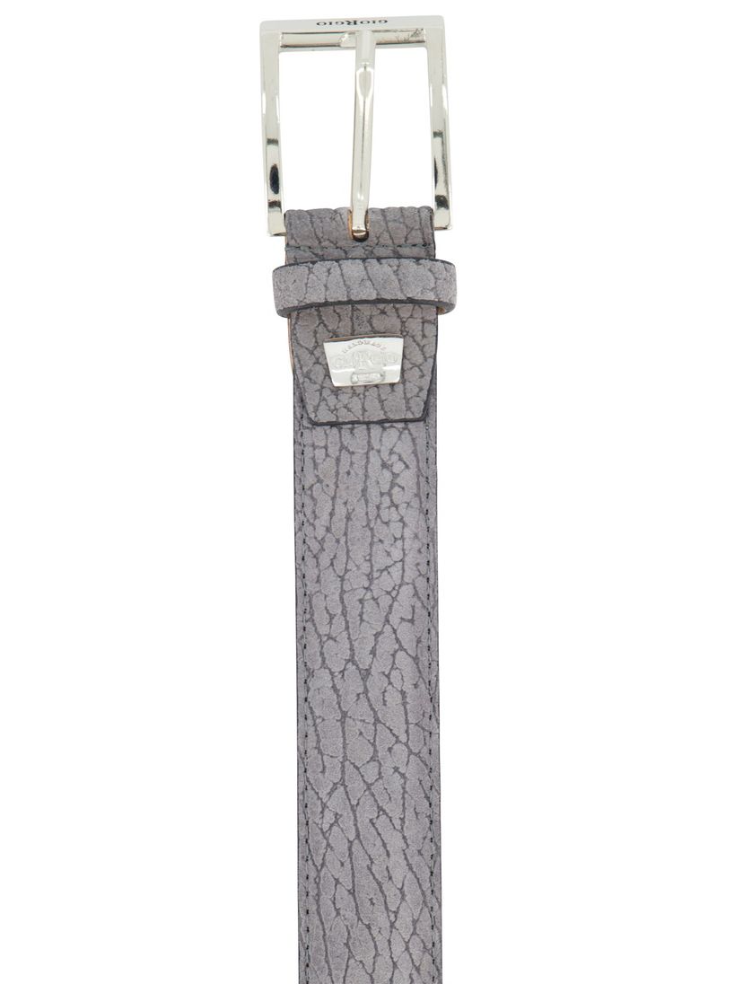 riem Giorgio grijs patroon leer