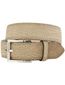Leren riem Giorgio beige met structuur