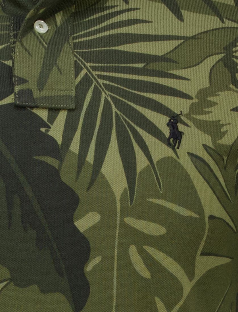 Polo Ralph Lauren polo groen pique printje