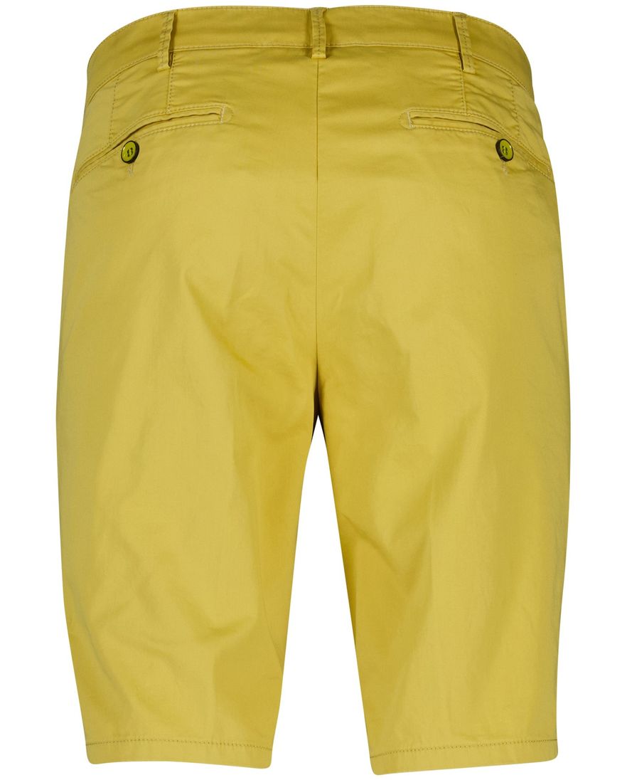 Meyer Bermuda geel B-palma regular fit effen