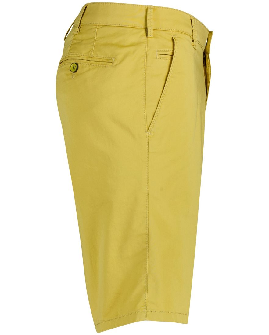 Meyer Bermuda geel B-palma regular fit effen