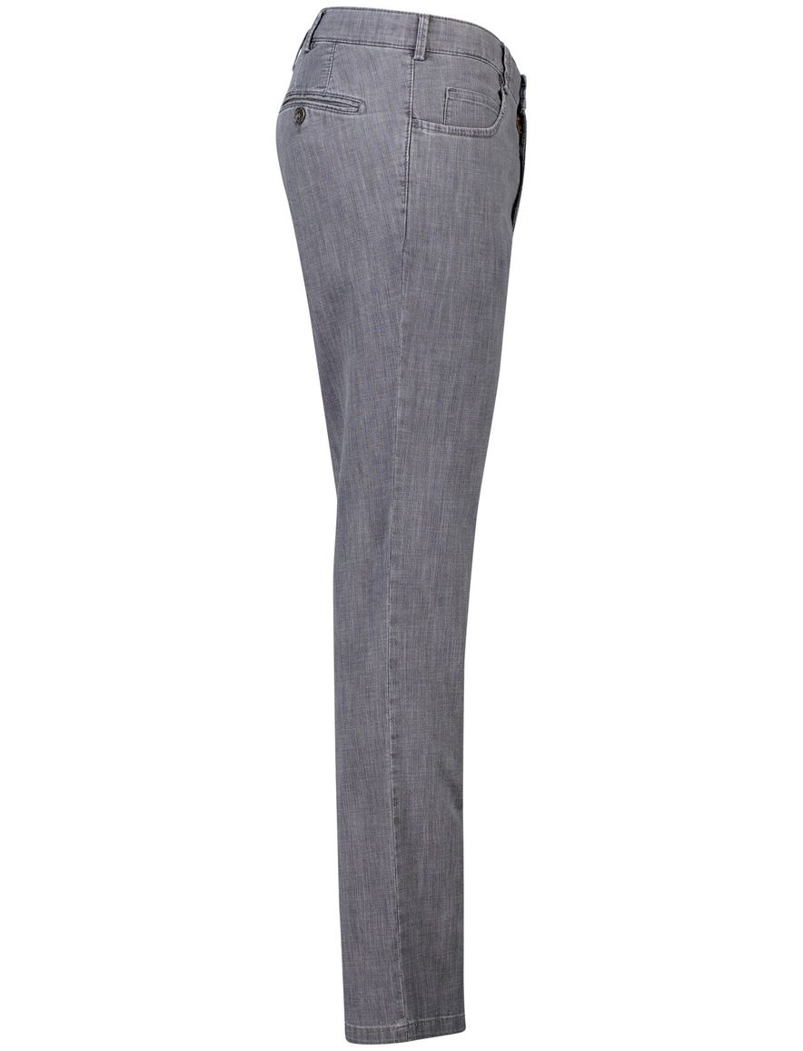 Meyer jeans Dubai grijs effen denim normale fit