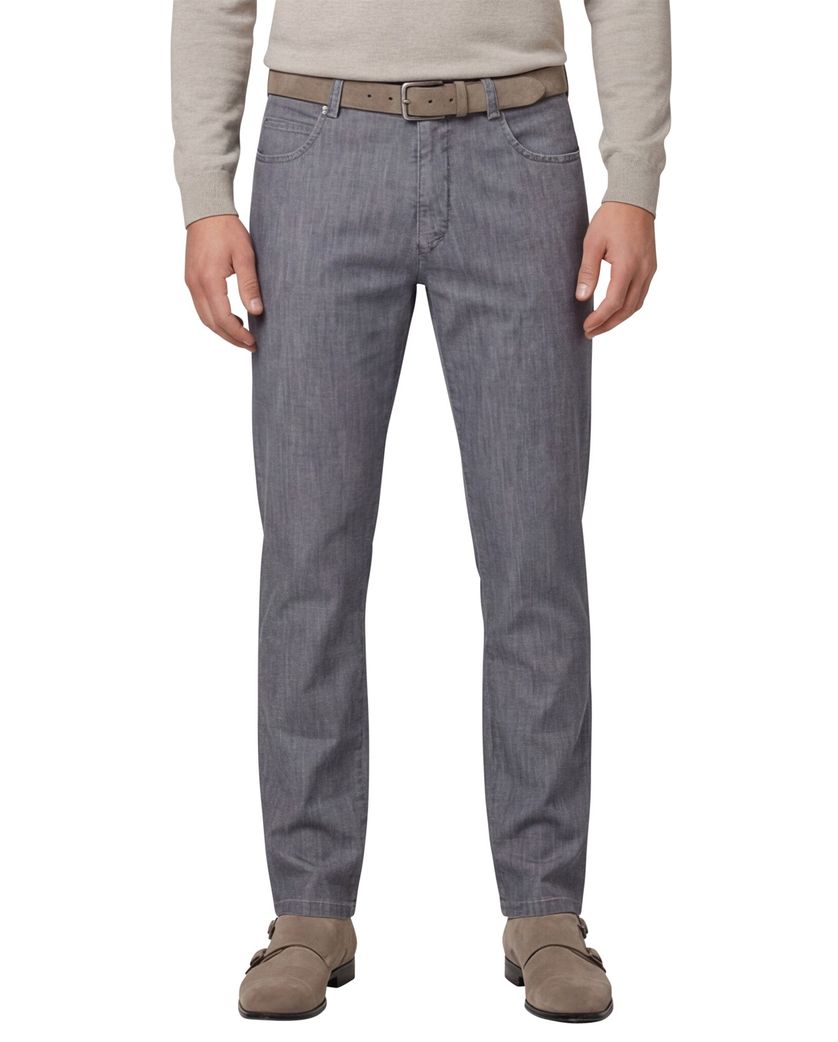 Meyer Dubai jeans effen grijs denim normale fit