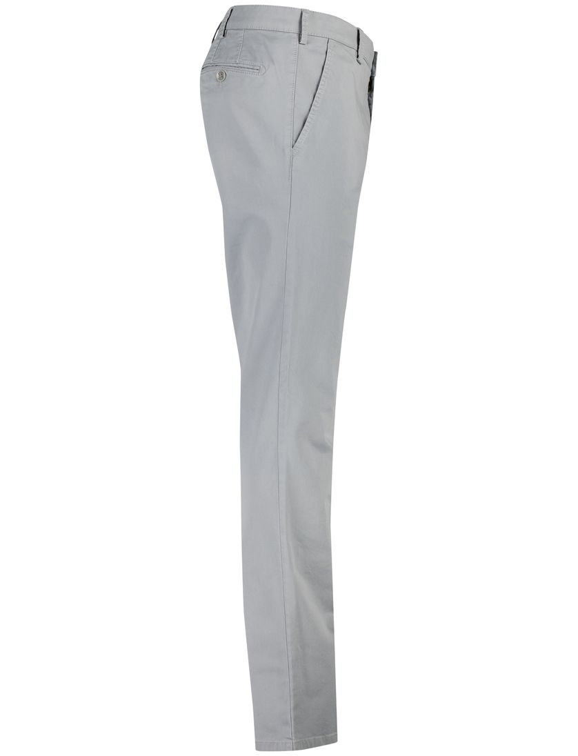 Meyer Pantalon grijs katoen perfect fit