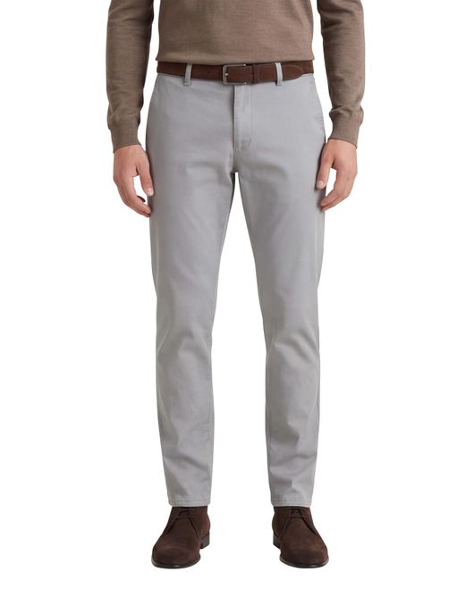 Meyer Pantalon grijs katoen perfect fit