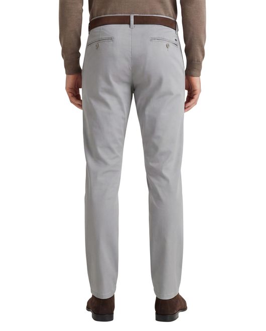 Meyer Pantalon grijs katoen perfect fit