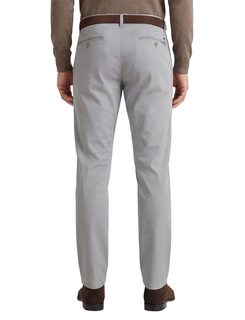 Meyer Pantalon grijs katoen perfect fit