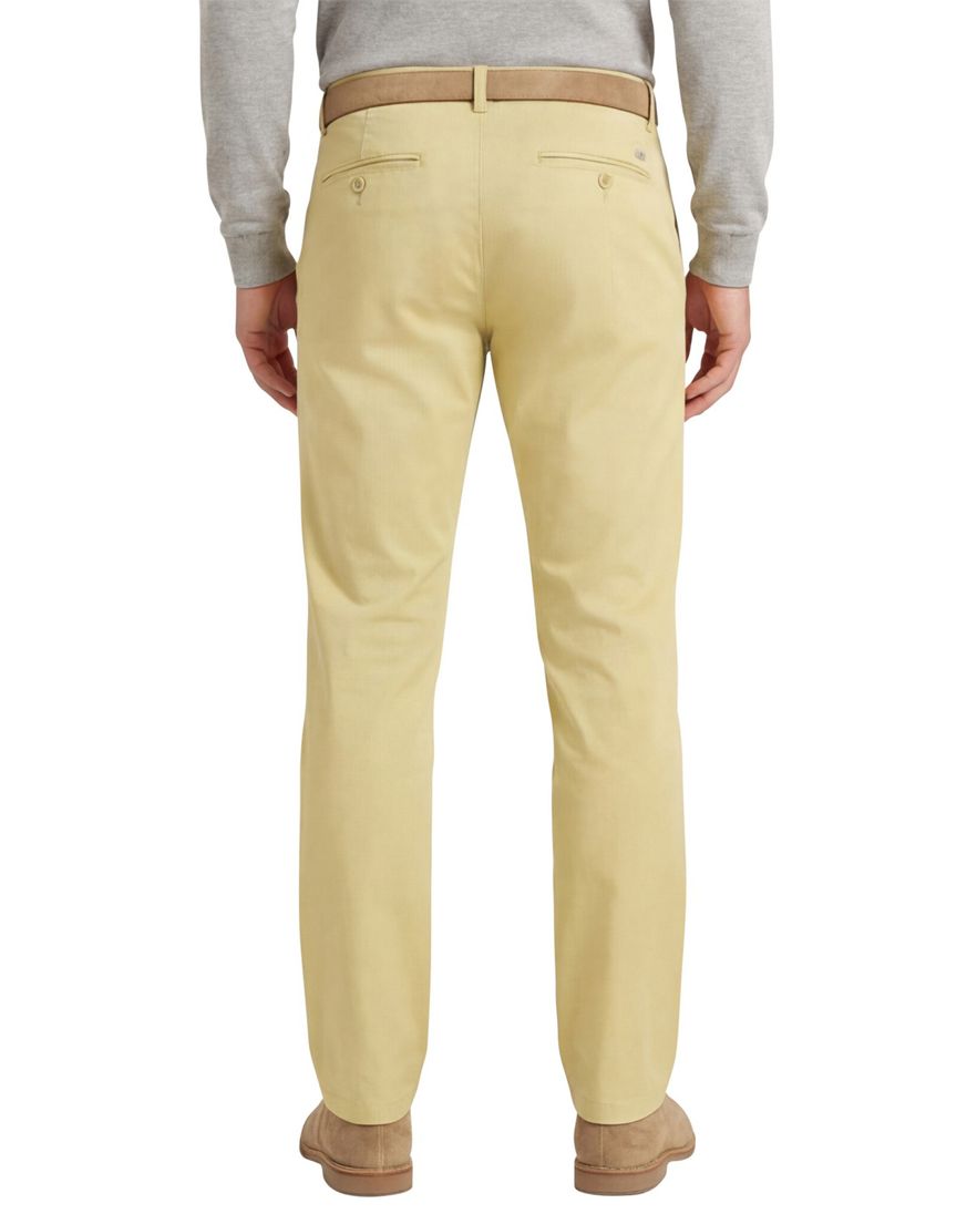 Meyer Rio Pantalon chino geel katoen perfect fit