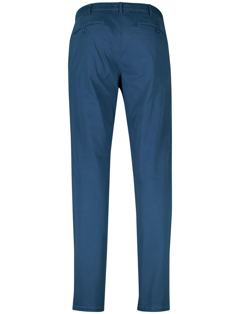 Meyer Rio Pantalon chino blauw perfect fit katoen