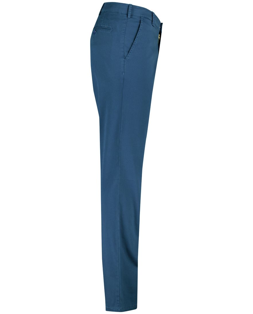 Meyer Rio Pantalon blauw perfect fit katoen zonder omslag