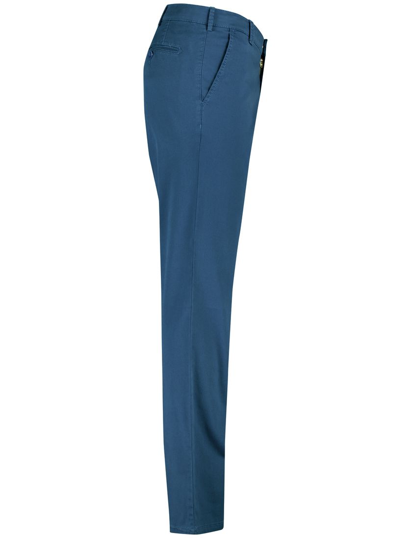 Meyer Rio Pantalon chino blauw perfect fit katoen