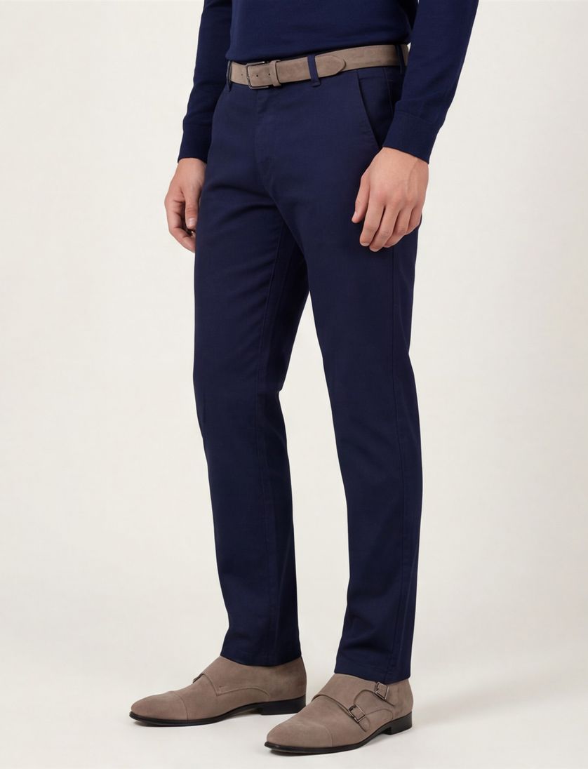 Meyer Rio Pantalon donkerblauw modern fit