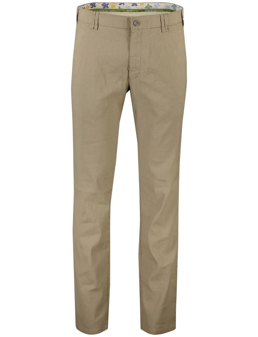 Meyer Pantalon chino Rio bruin perfect fit