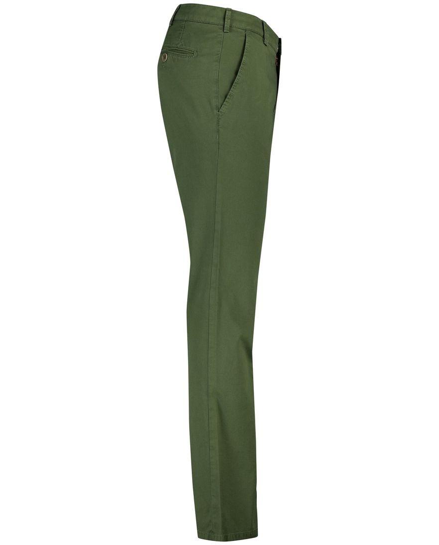 Meyer Pantalon katoen groen perfect fit