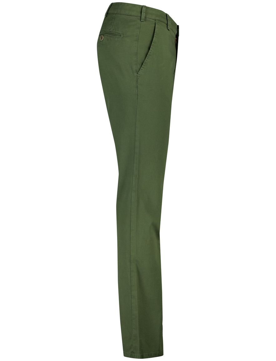 Meyer Pantalon katoen groen perfect fit