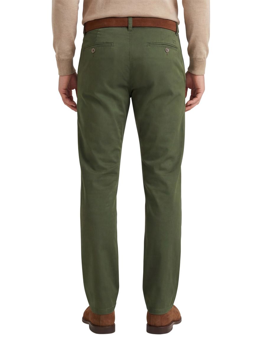 Meyer Pantalon katoen groen perfect fit