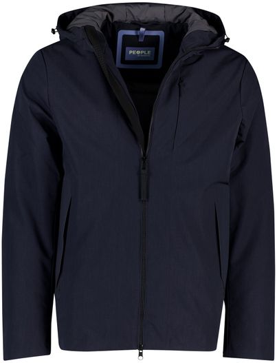 People of Shibuya People of Shibuya jas donkerblauw waterafstotend polyester