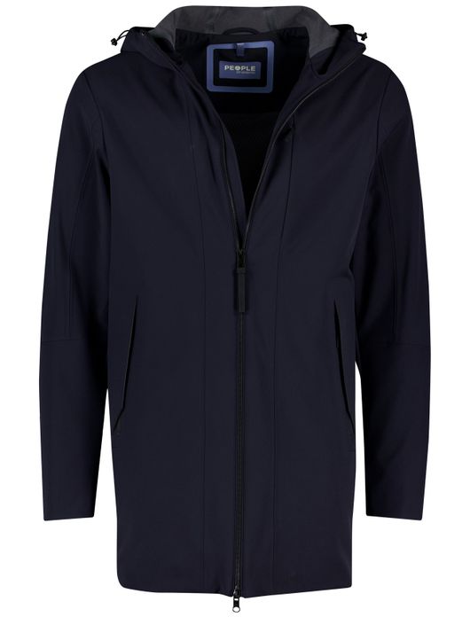 People of Shibuya jas donkerblauw capuchon