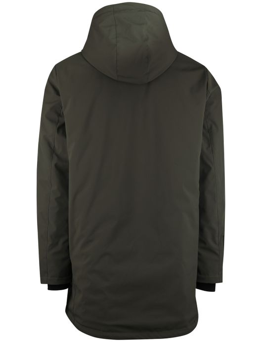 People of Shibuya parka jas waterdicht groen effen normale fit