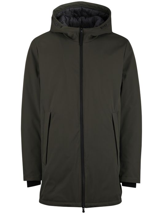 People of Shibuya parka jas groen waterdicht normale fit effen