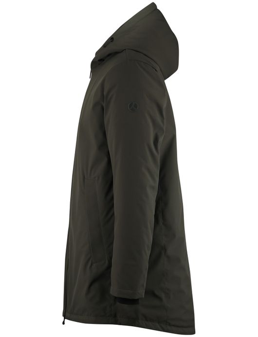 People of Shibuya parka jas waterdicht groen effen normale fit