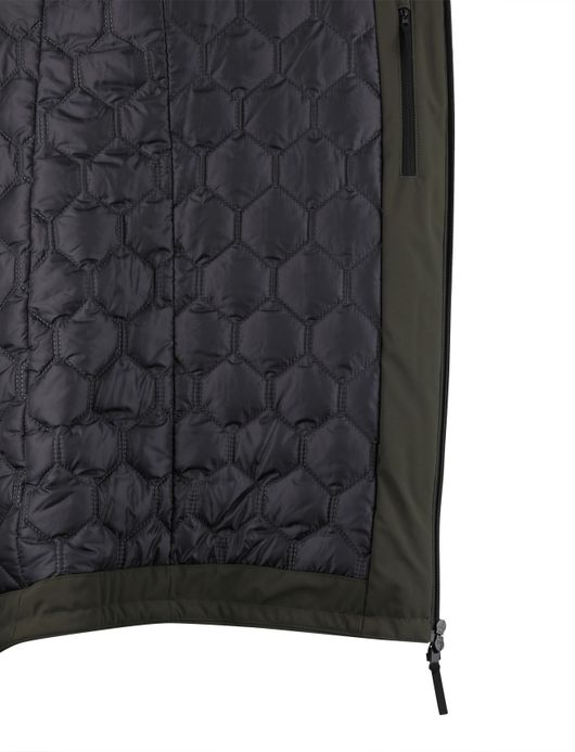 People of Shibuya parka jas groen waterdicht normale fit effen