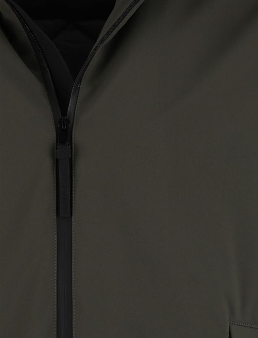 People of Shibuya parka jas waterdicht groen effen normale fit