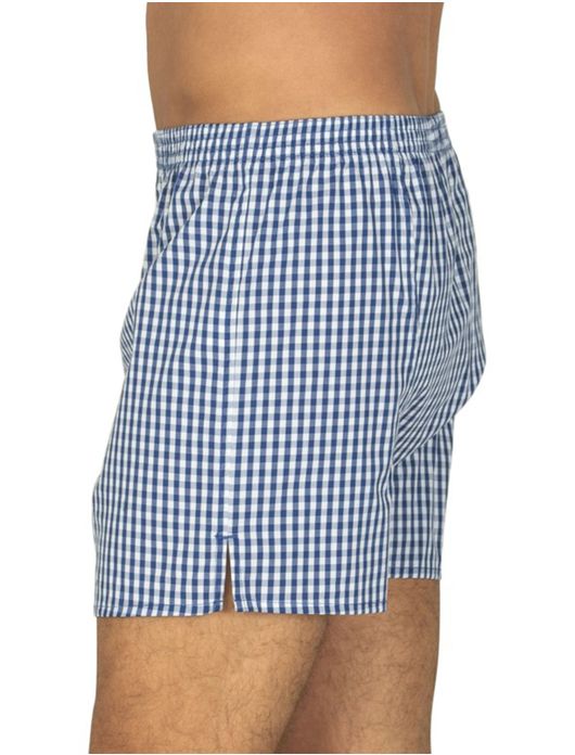 Deal boxershort blauw geblokt