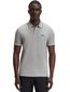 Boss Green polo grijs 3-knoops