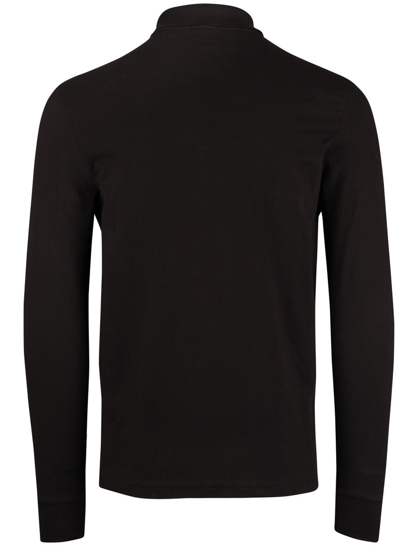 Boss Orange Passerby bruin effen lange mouw polo