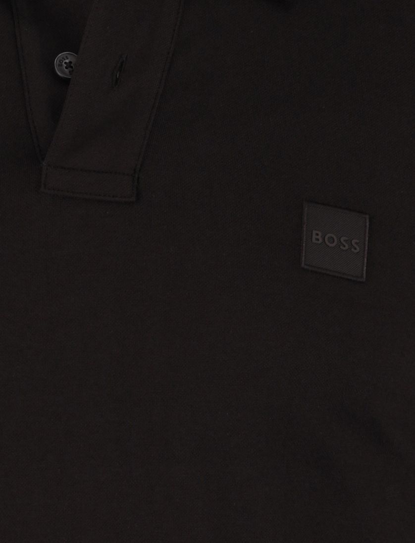 Boss Orange Passerby bruin effen lange mouw polo