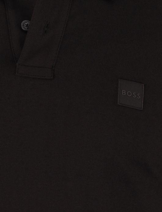 Boss Orange Passerby polo lange mouw bruin effen