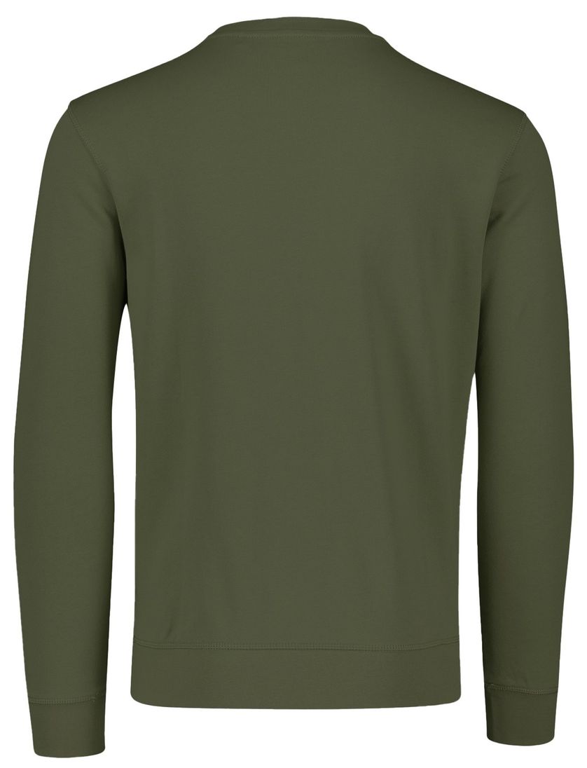 BOSS Orange WeStart Open trui groen effen