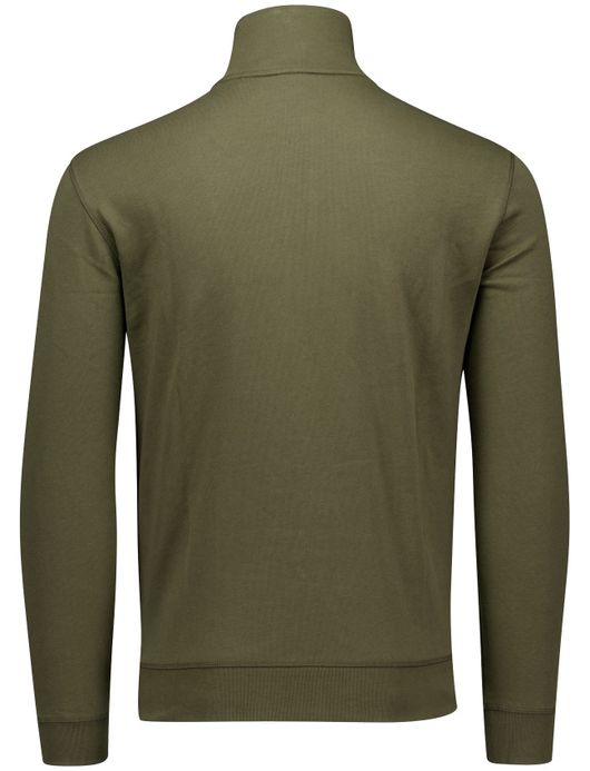 BOSS Orange sweatvest groen effen