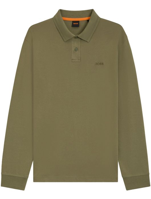 Boss Orange polo groen 2-knoops