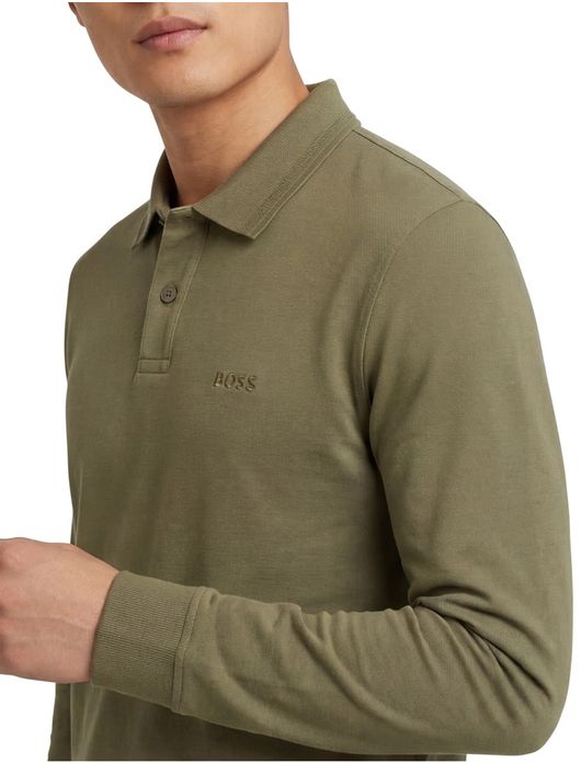 Boss Orange polo groen 2-knoops