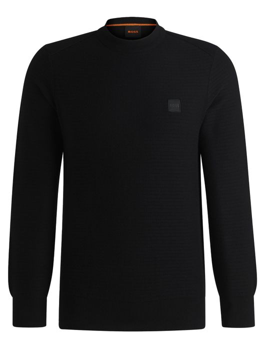 Boss orange trui zwart effen