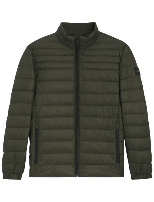 Boss Orange Big & Tall Tussenjas Groen gewatteerd effen