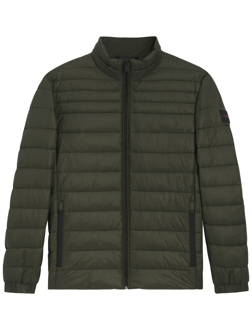 BOSS Orange Oden2 Open tussenjas groen polyamide