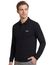 poloshirt Boss Green lange mouw zwart katoen