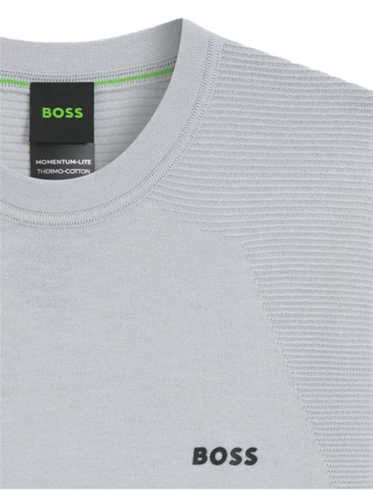 Boss Green trui grijs effen