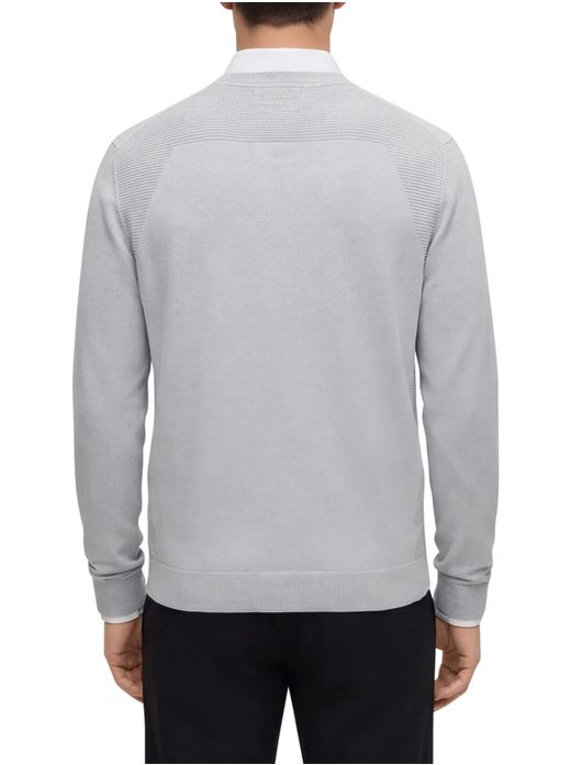 Boss Green trui grijs effen