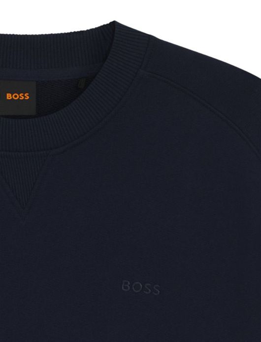 Boss Orange trui donkerblauw effen