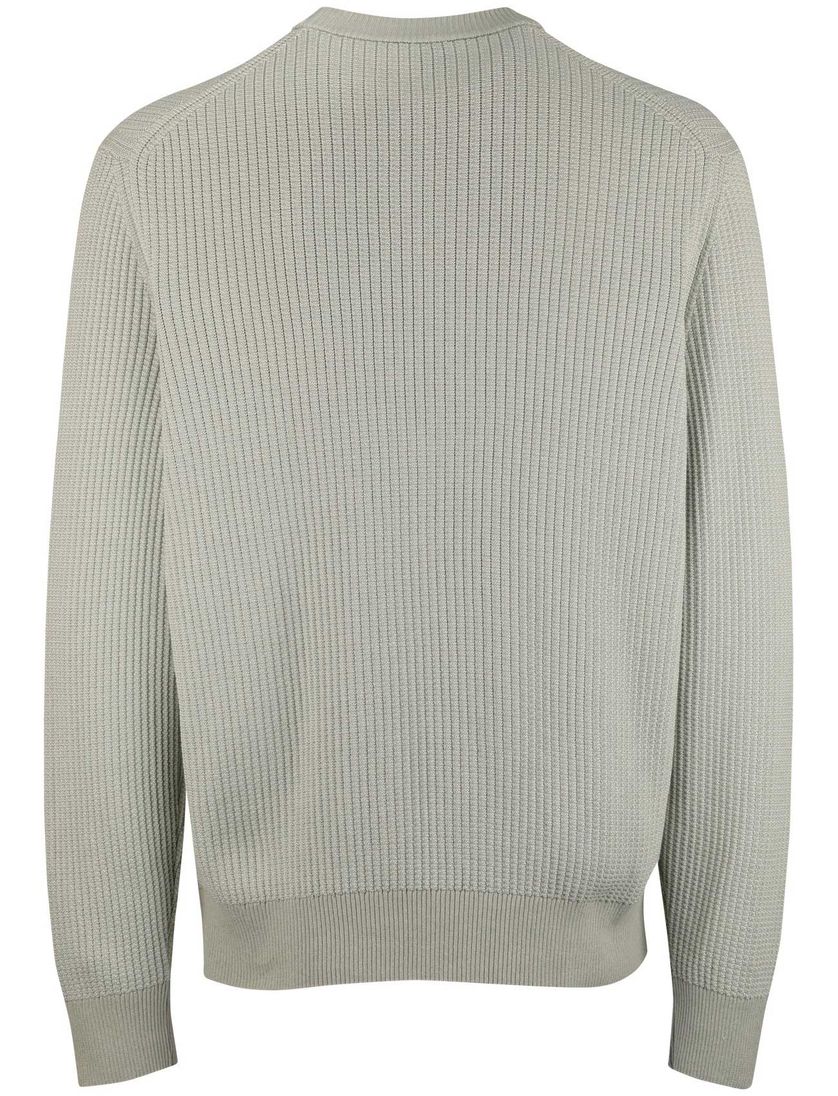 BOSS Orange trui ronde hals groen effen