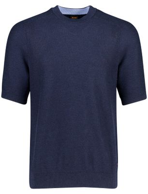 Hugo Boss poloshirt korte mouw donkerblauw Boss orange