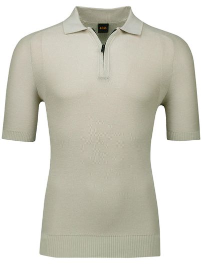 Hugo Boss Hugo Boss orange kancello polo rits beige
