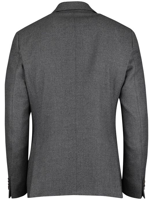 Dressler Colbert Grijs wol geweven stof borstzak