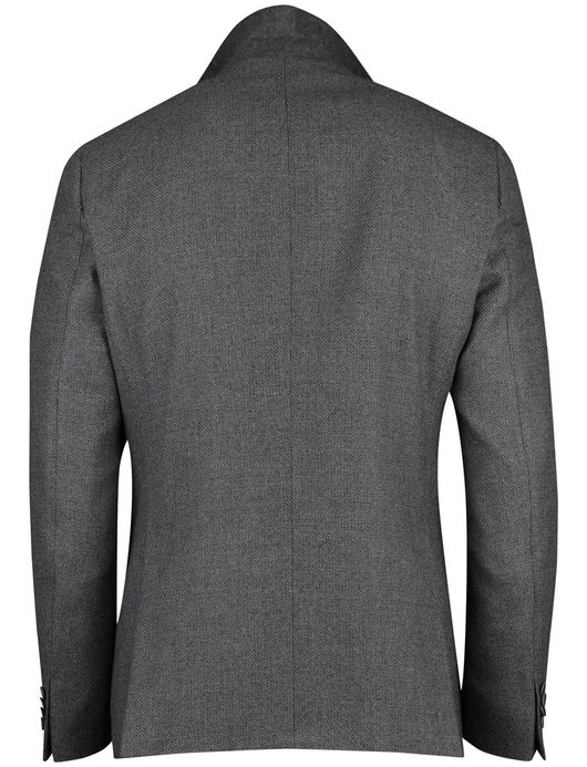 Dressler Colbert Grijs wol geweven stof borstzak