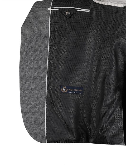 Dressler Colbert Grijs wol geweven stof borstzak